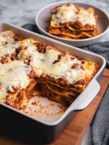 Lazy Ravioli Lasagna with Ground Beef and Three Cheese Mercari Recipe