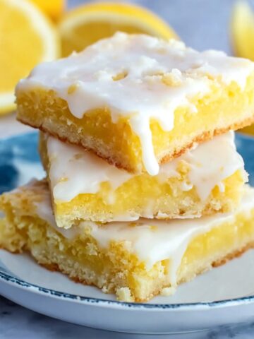 Best Lemon Brownies Recipe (With Lemony Glaze) Recipe