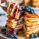 Blueberry Cream Cheese Pancakes Recipe