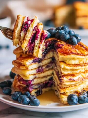 Blueberry Cream Cheese Pancakes Recipe