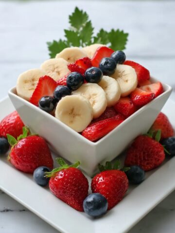 Red, White, and Blueberry Fruit Salad Recipe