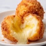 Cheese Stuffed Crispy Potato Croquettes with Fresh Dill Recipe