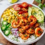 Healthy Fiesta Shrimp Rice Bowl Recipe