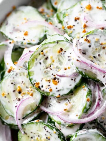 Cucumber Everything Bagel Salad Recipe
