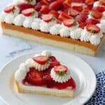Graduation Cake with Strawberry Filling and Almond Base Recipe