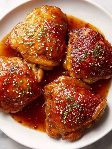 Honey Garlic Chicken Thighs Recipe