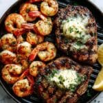 Garlic Butter Grilled Steak & Shrimp Recipe