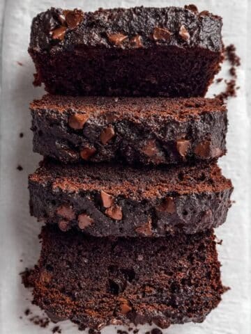 Easy Zucchini Chocolate Loaf Cake Recipe