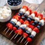 Red, White and Blue Fruit Kabobs Recipe