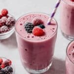 Healthy High Protein Berry Banana Smoothie Recipe