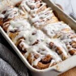 Cinnamon Sugar Sourdough Focaccia Bread with Cream Cheese Icing Recipe