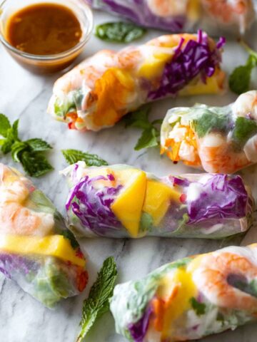 Fresh Spring Rolls with Peanut Sauce Recipe