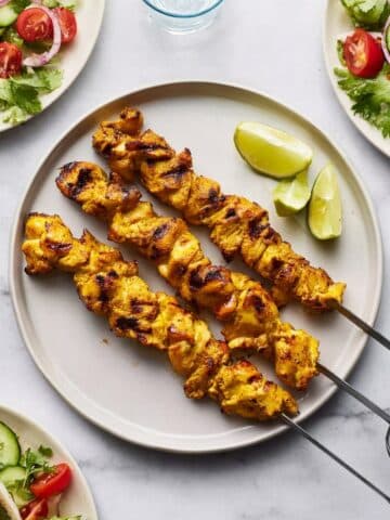Joojeh Kabob (Yogurt Saffron Chicken Kebabs) Recipe