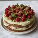 Pistachio Raspberry Cake Recipe