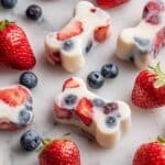 Yogurt Dog Treats with Strawberries and Blueberries Recipe