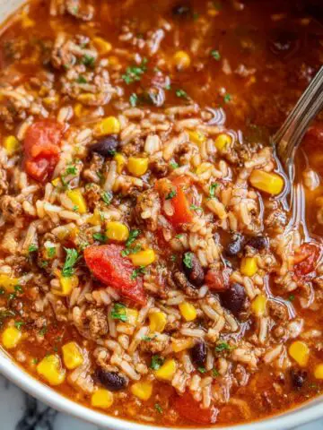 Mexican Beef and Rice Soup Recipe