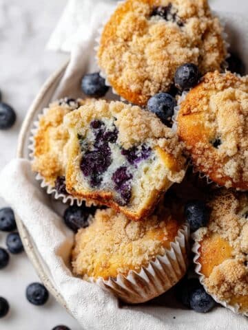 Bakery Style Blueberry Muffins Recipe