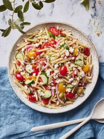 Castelvetrano Greek Pasta Salad Recipe