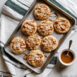 Apple Pie Cookies with Cinnamon Sugar and Caramel Drizzle Recipe