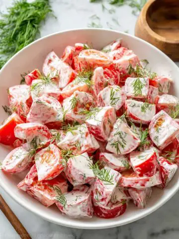 Tomato Garlic Salad Recipe