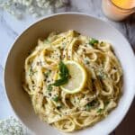 Easy Creamy Lemon Garlic Pasta Recipe