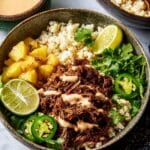 Crockpot Chipotle Pineapple Pot Roast Bowls Recipe