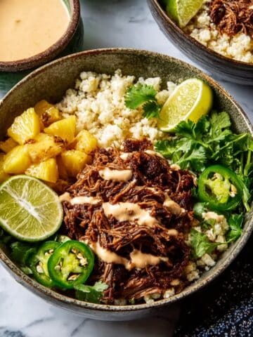 Crockpot Chipotle Pineapple Pot Roast Bowls Recipe