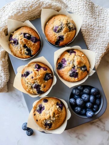 Cottage Cheese Blueberry Muffins Recipe