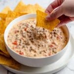 Velveeta Cheese Dip in the Crock Pot Recipe