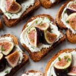 Whipped Ricotta Crostini with Fresh Figs and Hot Honey Recipe