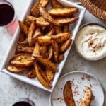 Sumac Fries with Garlic Feta Labneh Dipping Sauce Recipe
