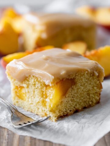 Brown Sugar Peach Cake Delight Recipe