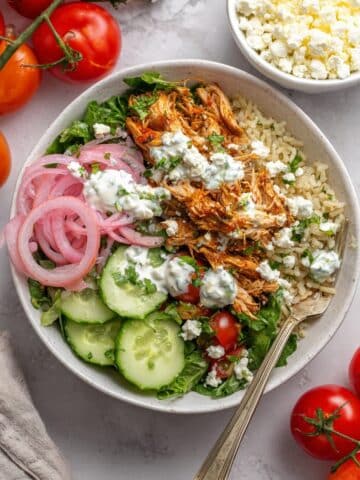 Greek Chicken Gyro Bowls Recipe