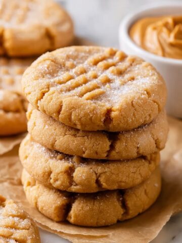 Crisp Peanut Butter Cookies Recipe