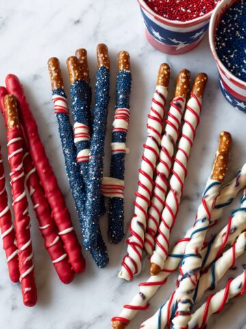 Patriotic Pretzel Rods Recipe