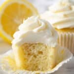 Lemon Cupcakes with Tangy Lemon Frosting Recipe