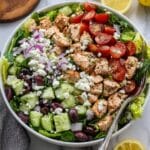 Loaded Greek Salad with Chicken & Avocado Recipe