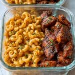 High-Protein Honey Garlic Butter Chicken with Mac & Cheese Recipe