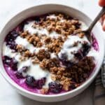 Simple Oat & Pecan Blueberry Crisp Recipe