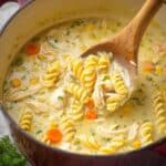 Easy Creamy Chicken Noodle Soup Recipe