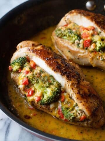 Broccoli Cheese Stuffed Chicken Breast Recipe