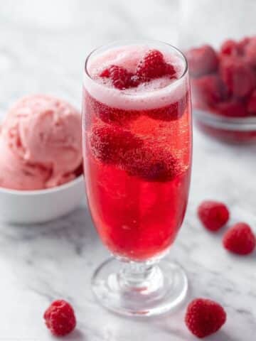 Raspberry Sorbet Bellinis Recipe