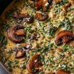 Spinach and Mushroom Vegan Bean Skillet Recipe