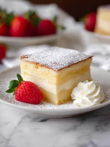 Vanilla Magic Custard Cake Recipe