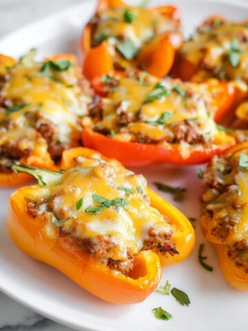 Taco Stuffed Mini Peppers Recipe