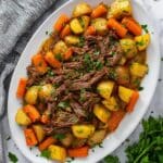 Slow Cooker Pot Roast with Potatoes and Carrots Recipe