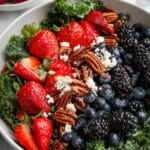 Mixed Berry Kale Salad with Lemon Poppy Seed Dressing Recipe