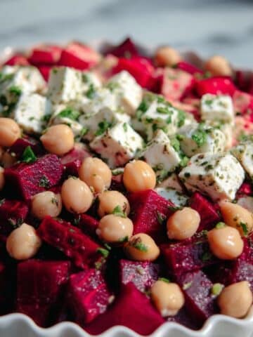 Chickpea, Beet, and Feta Salad Recipe