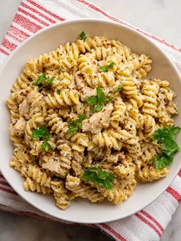 Crockpot Garlic Parmesan Chicken Pasta Recipe