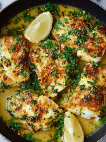 Baked Cod with Lemon, Garlic, and Spices Recipe